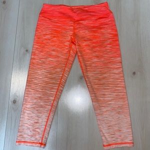 Girls leggings/capris size 10/12 ZELLA neon orange